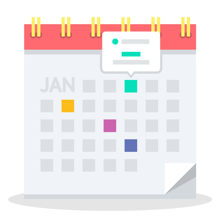 Manage your invoicing with our powerful calendar 